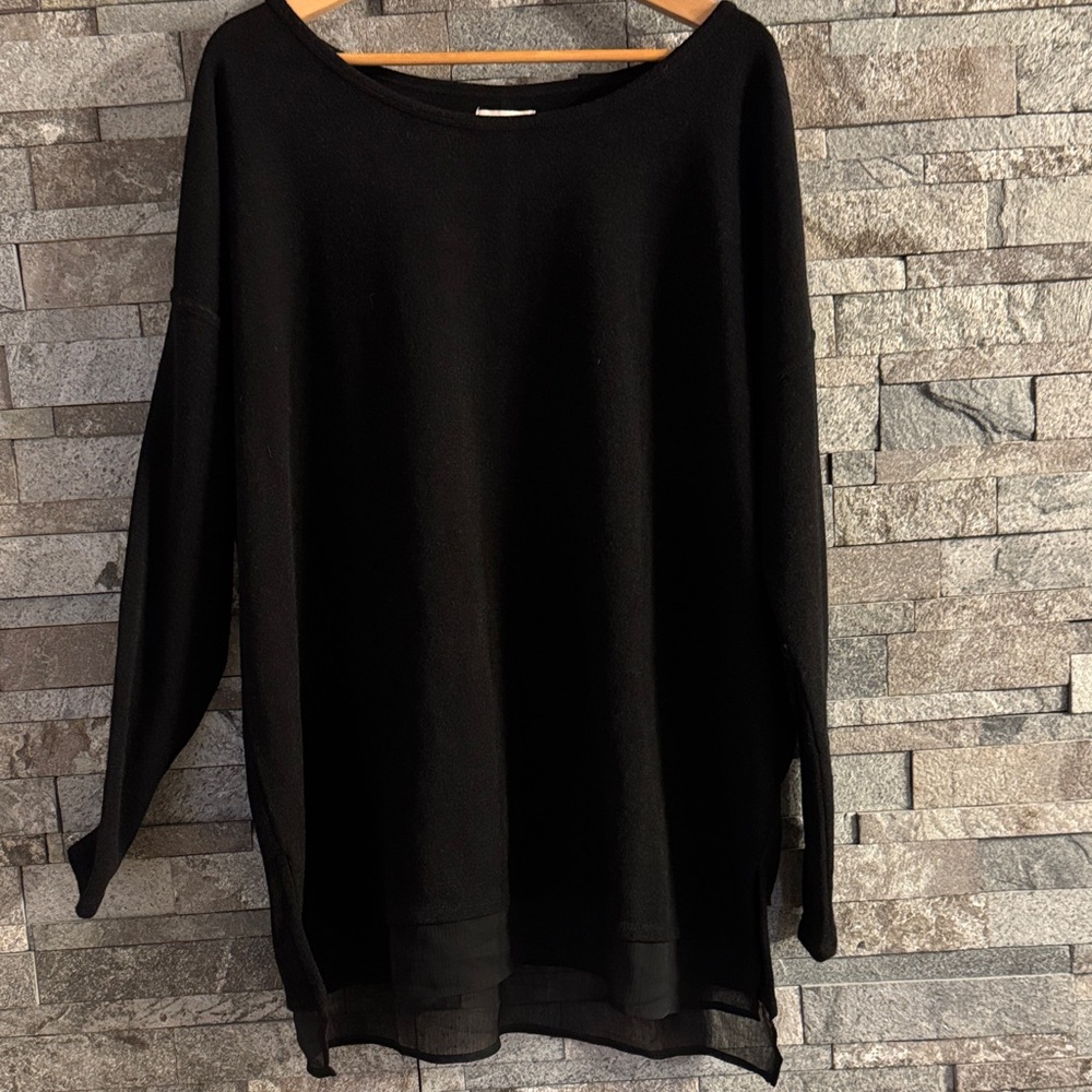 Silence + Noise Black Crew Neck Sweater